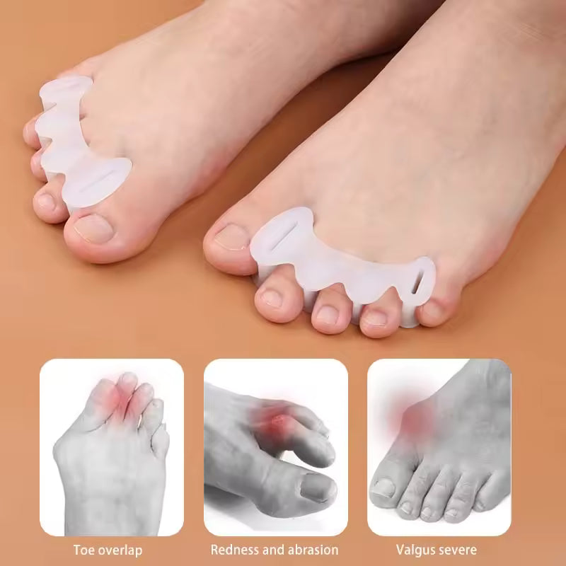 Hard Silicone Toe Separator for Bunion Relief - Buns.